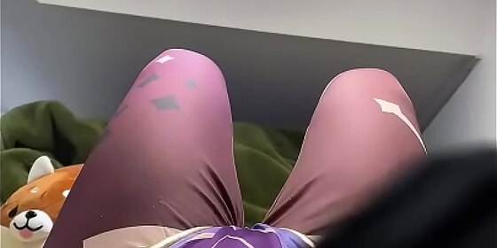 mona cosplay crossdresser masturbation
