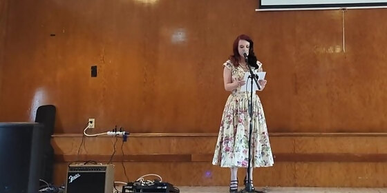 my nervous attempt at public speaking