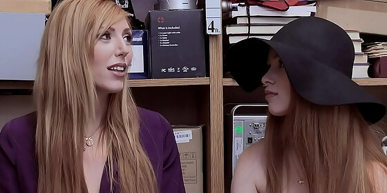 shoplyfter mylf big tits redhead milf stepmom lauren phillips shoplifter and teen stepdaughter scarlett snow groupsex with two officers