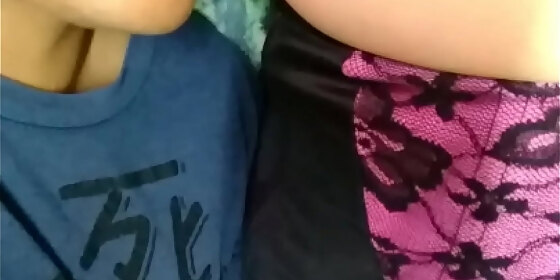 sucking nipples while watching tv