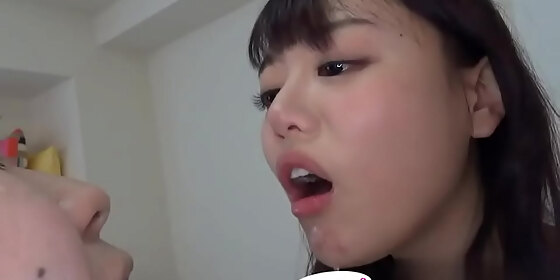 japanese asian tongue spit face nose licking sucking kissing handjob fetish more at fetish master net