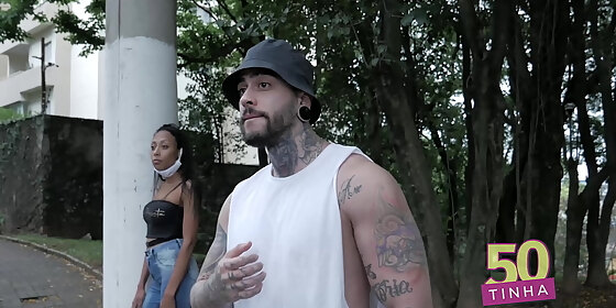 50tinha street whore makes program with desperate tattooed man for 50 reais nyusha and matheus castro