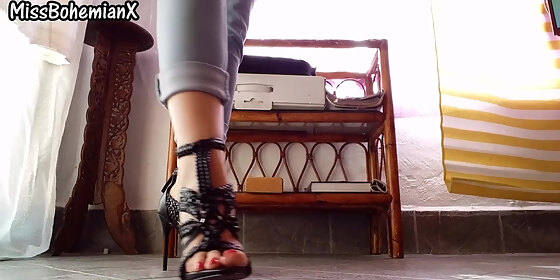 new black high heels sandals for you to worship shoe fetish trailer more on missbohemianx tk
