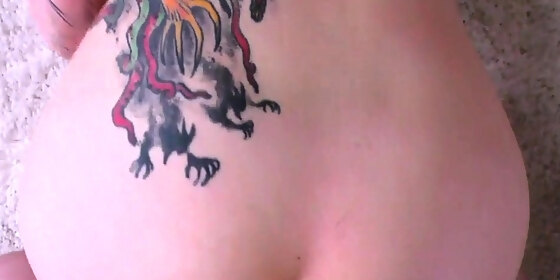 pov tattooed and pierced babe rides dick