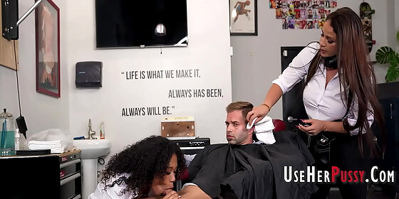 freeuse hot barbers fuck confused client nicky rebel miss raquel skyla sun