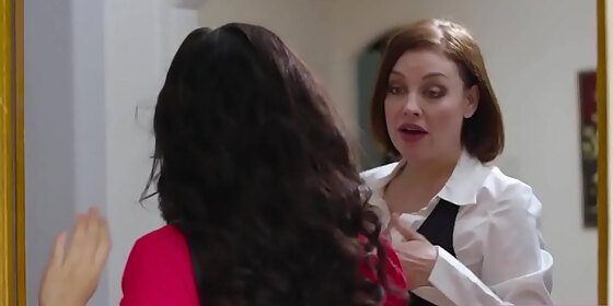 busty brunette seduces stepmoms employee