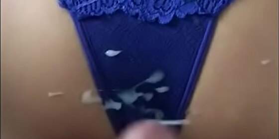 cumming in the brand new panties and sucking lisinha pussy