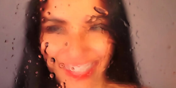 wet tongue lick