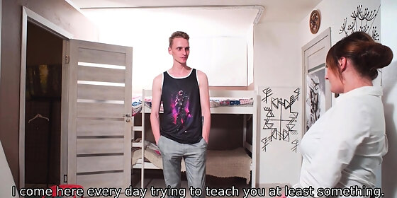 sex with the hot tutor is a risky game the stud plays