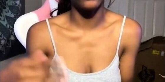 hot black maid does some webcam black and ebony