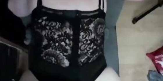 femdom mistress makes slave wear cock sleeve and fuck her