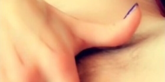 red head fingers her juicy pussy on snapchat