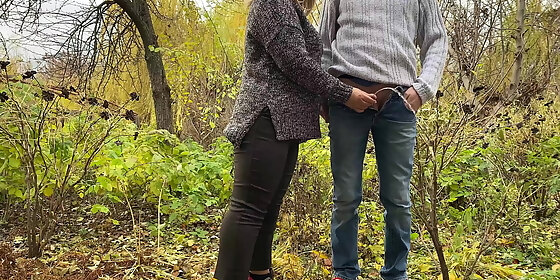 fat milf in tight pants knows how to hold my cock