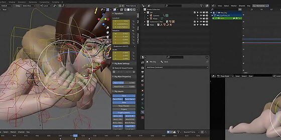mei s invasion first 2h of work on blender the rope dude