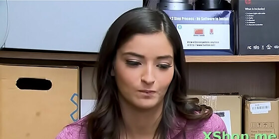 fang tasting from lusty brunette emily willis