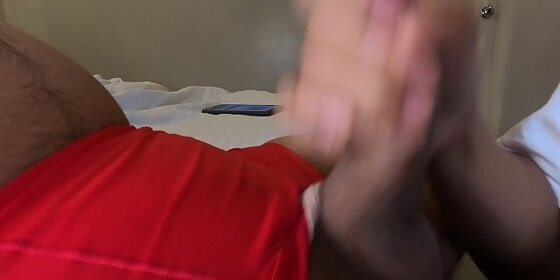 pinay sloppy close up blowjob oozing with cum with extra handjob asmr