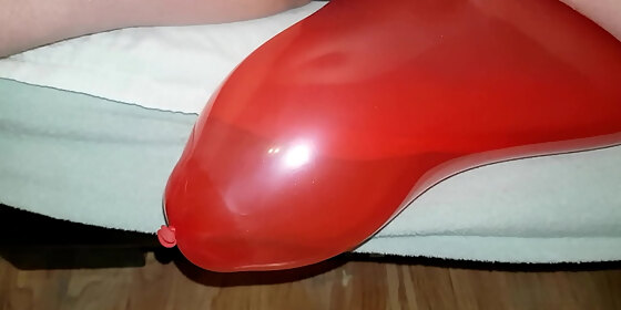 chubby guy balloon bursting