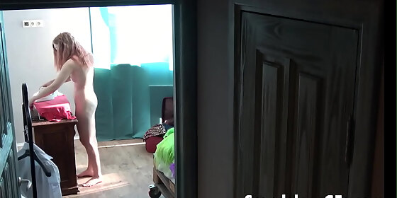 this is the longest i ve watched my girl naked while doing her chores