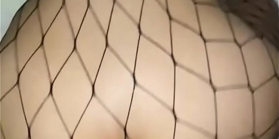 pawg wearing fishnets