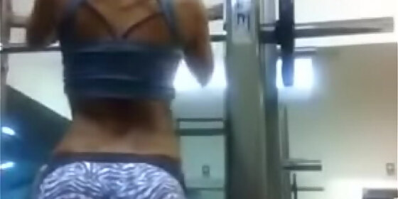 claudia a in the gym