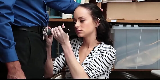 tied girl shoplifter kylie martin sucking big cock
