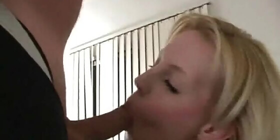 Short Haired Blonde Blowjob