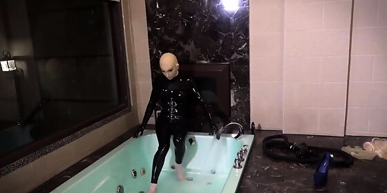 rubber doll in the bath