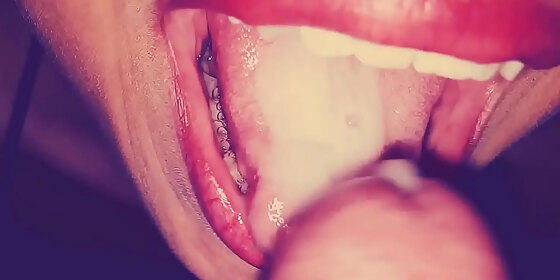 sensual mexican blowjob at the end receives semen discharge and her beautiful and sexy bitch mouth
