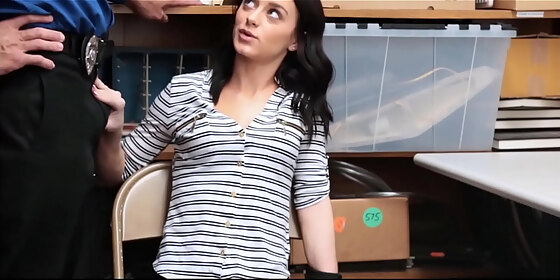 teenlifter petite brunette teen shoplifter makes sex deal with security guard kylie martin