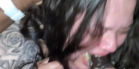 mrjaexxx puts bitch in her place with a puking throatfuck