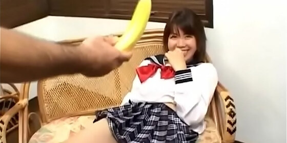 ai kazumi in school uniform sucks cock and gets banana in pussy more at hotajp com