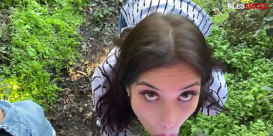 beautiful slutty girl sucks me off in the park maria wars magic javi