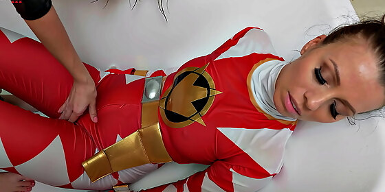 lesbian super heroes sex fight red ranger and humiliated