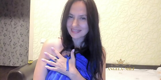 passion and tenderness of a milf from which you can drown in her eyes and cums anywhere angela milf