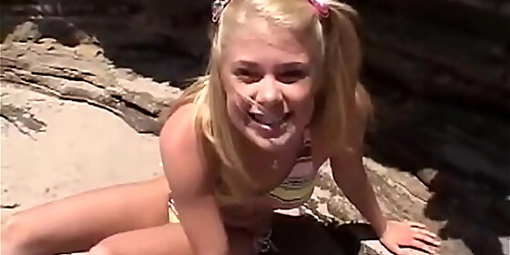 teen lesbo fingered on the beach little summer