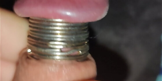 ifoslave playing with my cock rings again