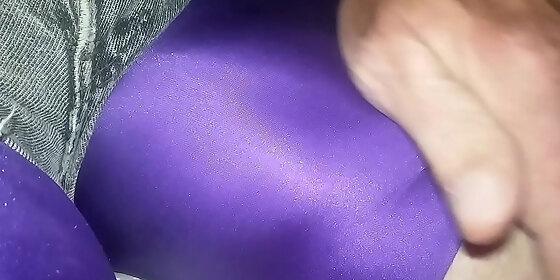 big spandex bulge tease