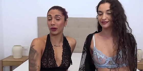 hot babes in a sexy duel they fight for a big dick