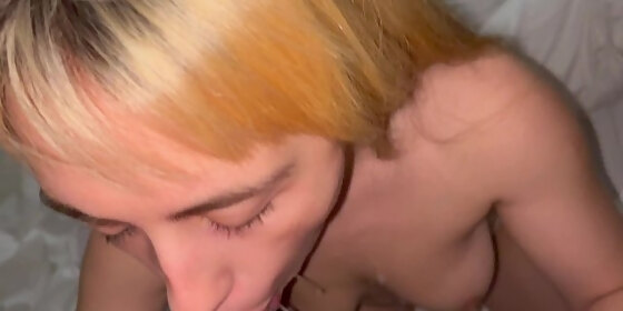 lovely teen sloppy deepthroat blowjob pt 1