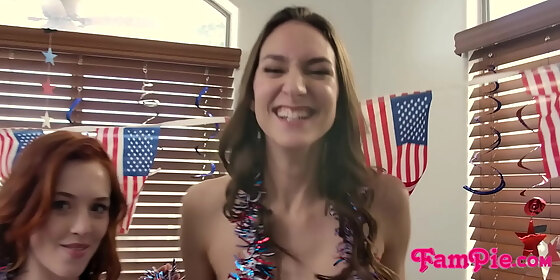 4th of july with hot teen porn star and my stepsis andi rose madi collins