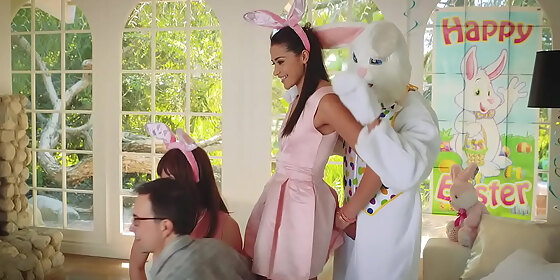 cute teen avi love surprises easter bunny with wet pussy