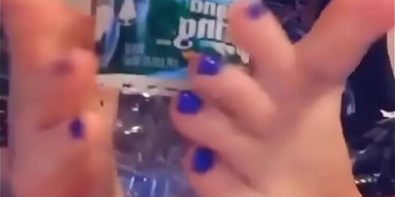 my pedicure that looks like bbs