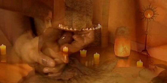 making his penis relax with massage