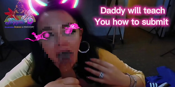 creepy dad getting sloppy blow job