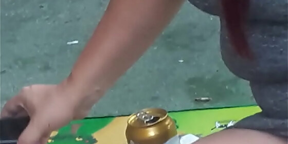 the naughty and hot neighbor paying in panties at the neighbor s barbecues