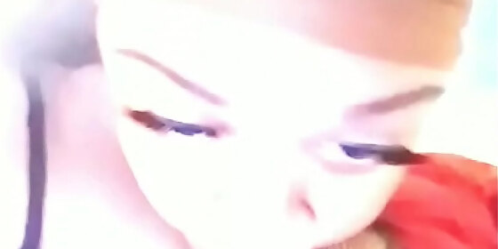 xenia loves the taste of his dick