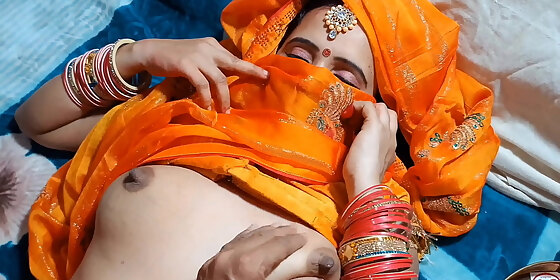 karwa chauth special indian cauple honeymoon