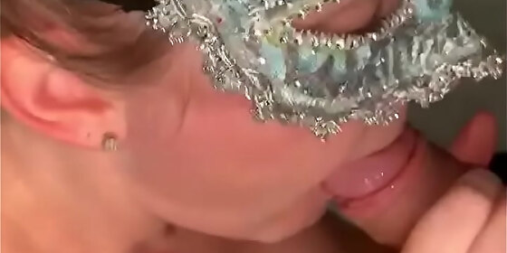 busty pierced wife blowjob cum swallow part 2