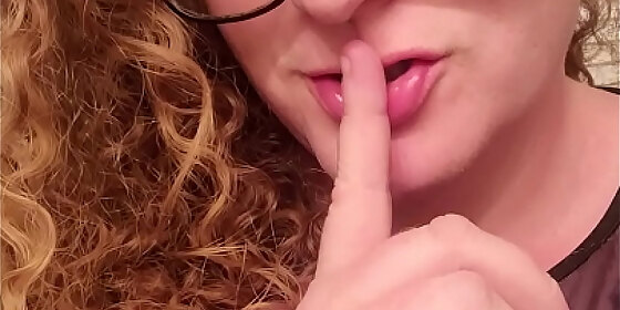 secretary flashes tittys in the employee restroom sucks fingers