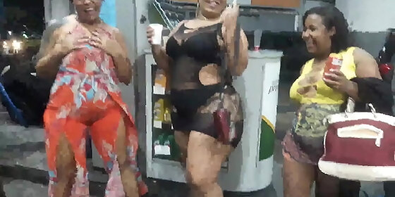 leaving the party the girls tram stops at the gas station and gets everyone ready grazy sapeca nana diaba suzy hurricane
